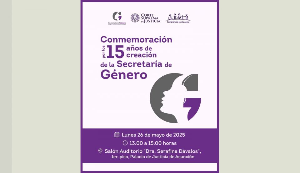 Imagen de Invitan a acto conmemorativo por aniversario de la Secretaría de Género